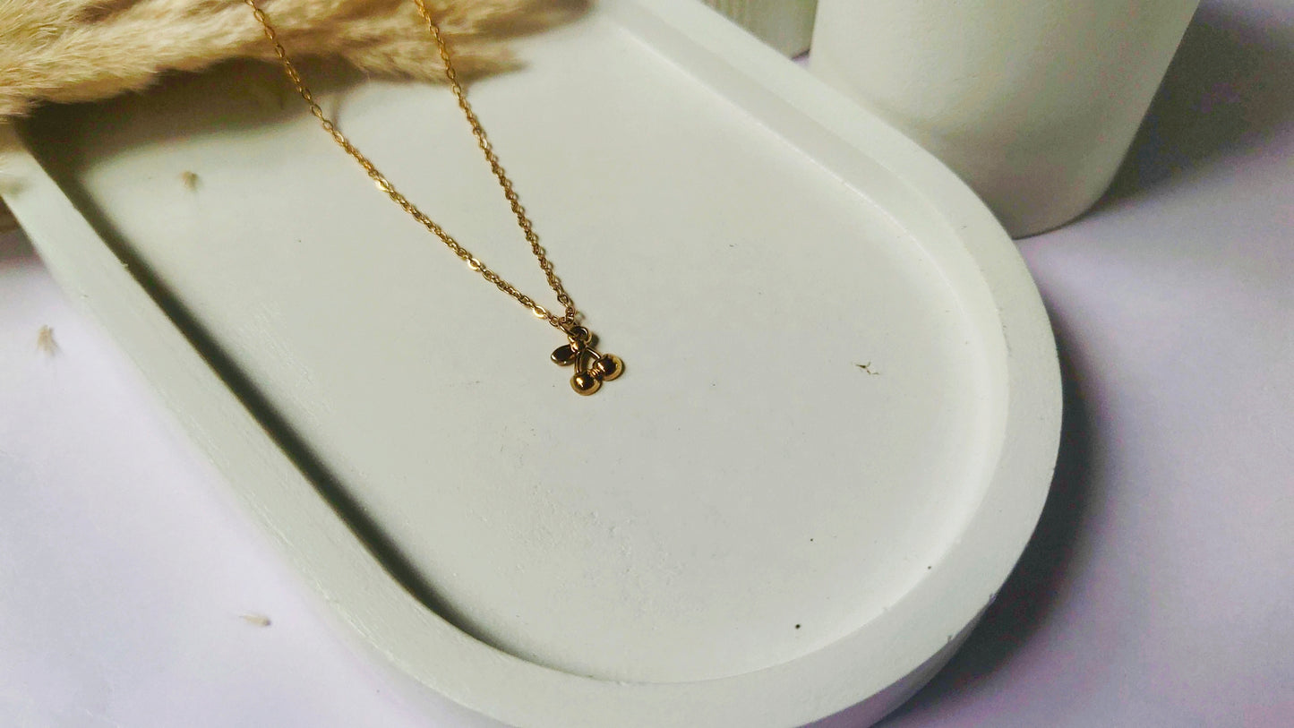 Anti Tarnish Golden cherry Necklace