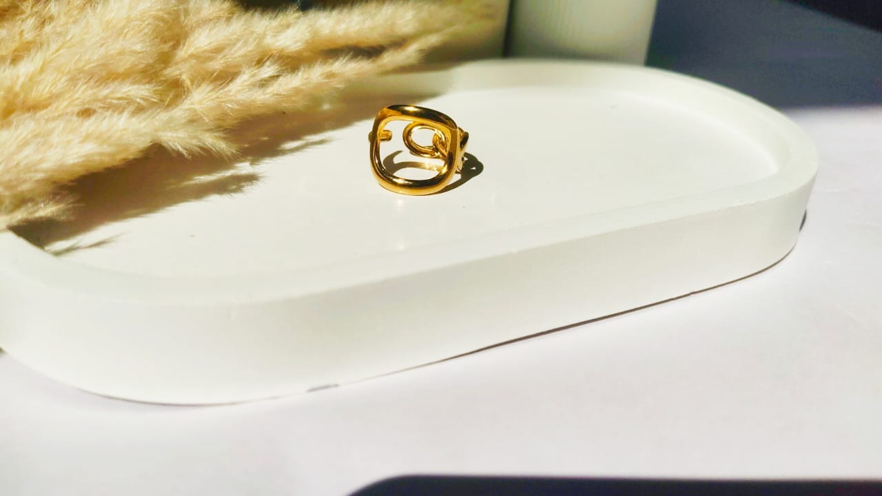 Luna Abstract Ring (Adjustable)