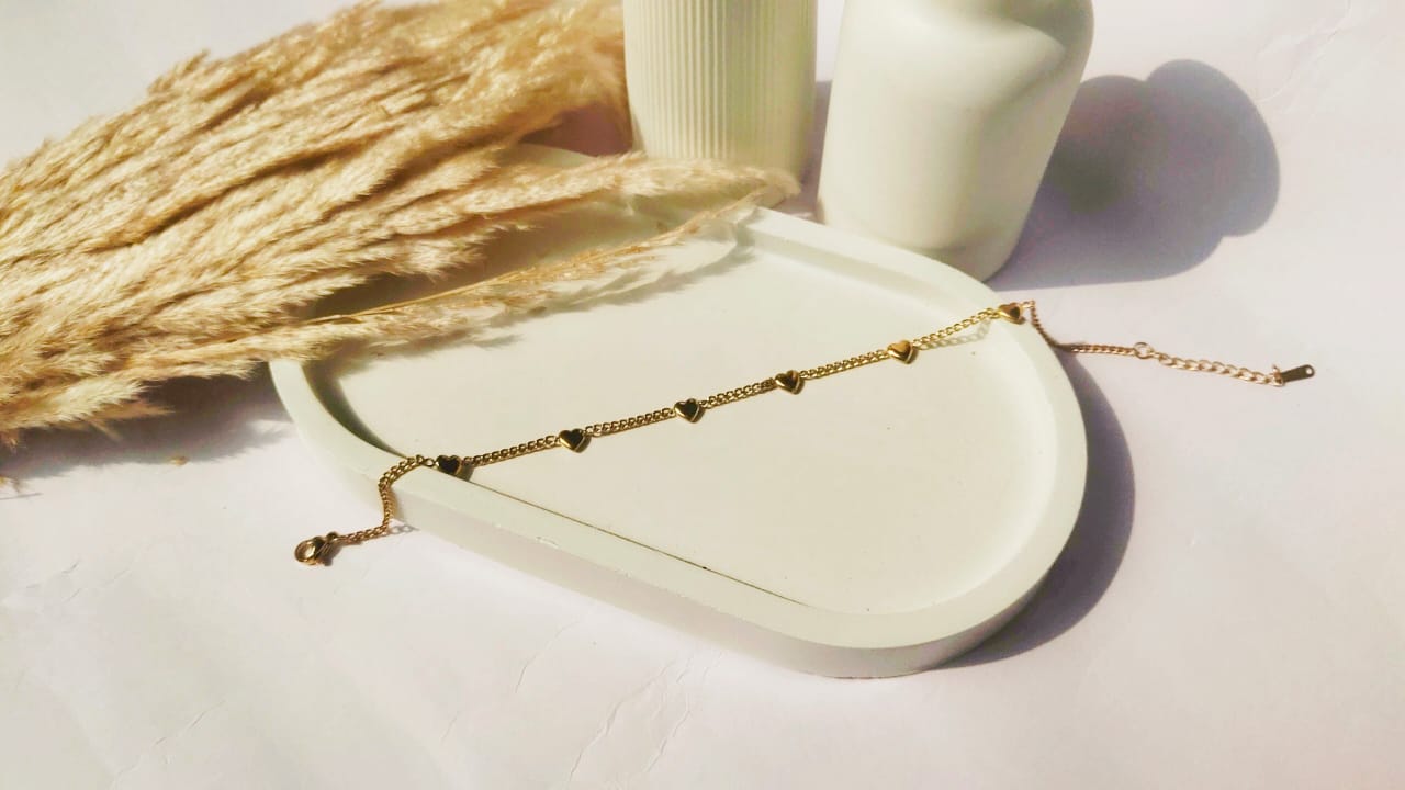 Luxe Heartline Anklet