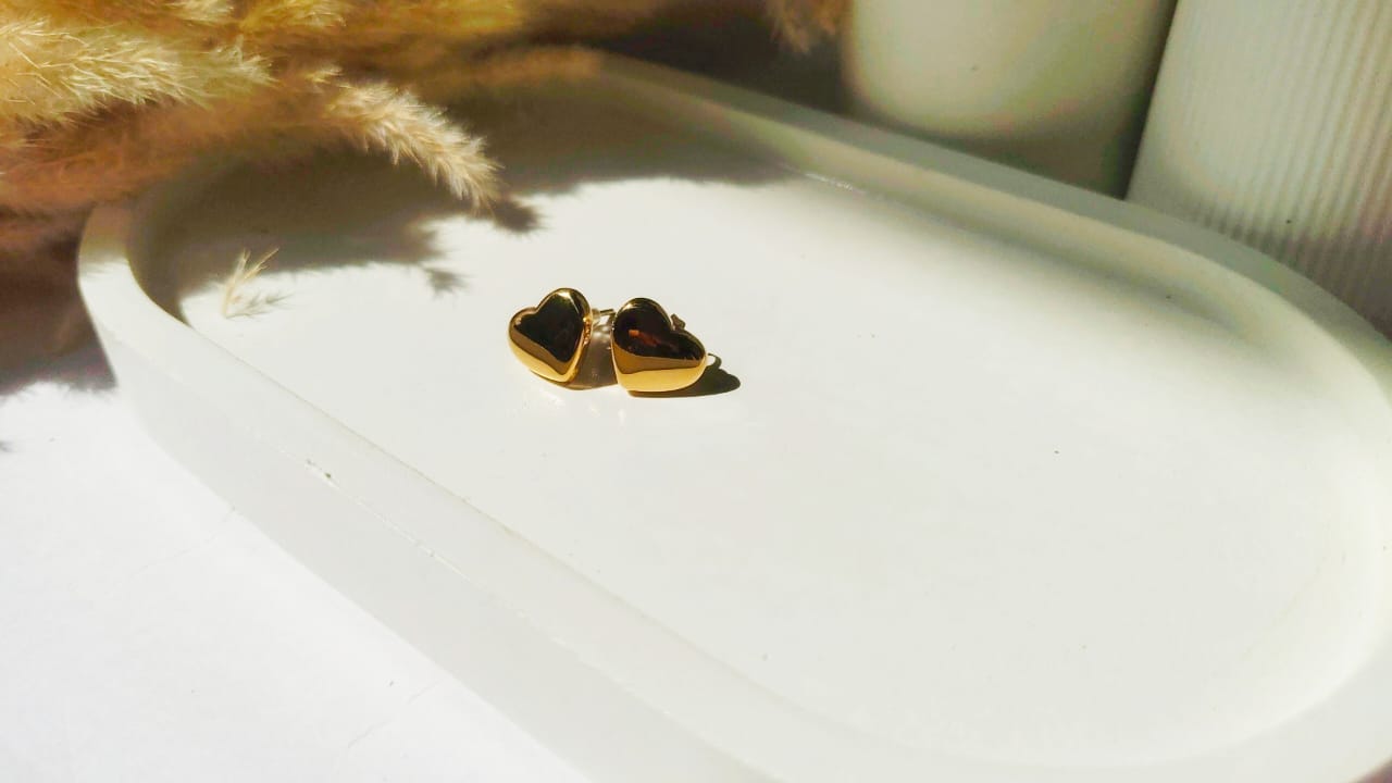 Golden Heart Earrings
