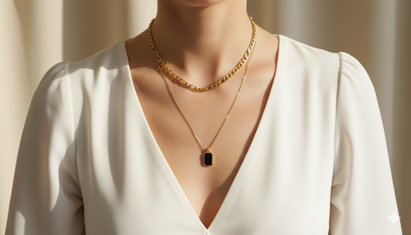 Double-layer necklace