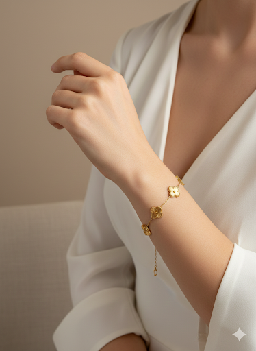 Golden Clover Bracelet