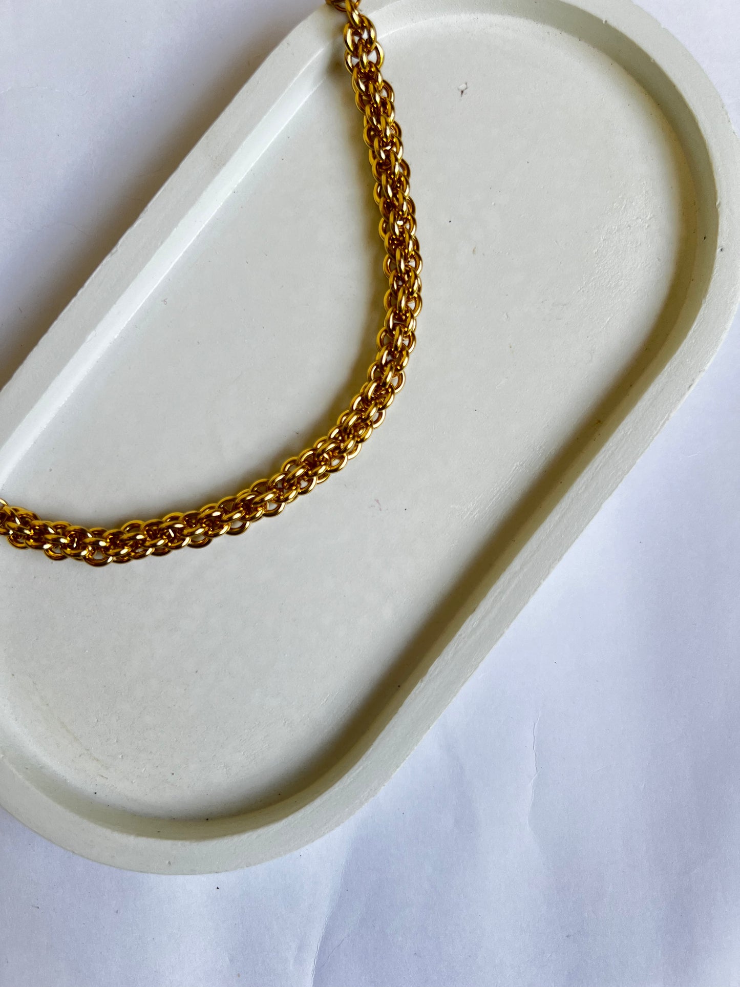 Elegant Double-Link Gold Chain Bracelet – 316L Stainless Steel | Anti-Tarnish | Daily Wear Jewelry