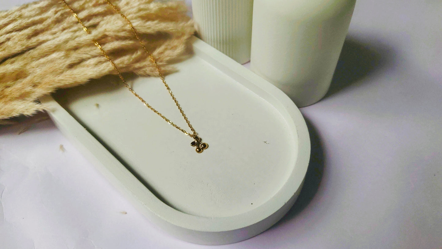 Anti Tarnish Golden cherry Necklace