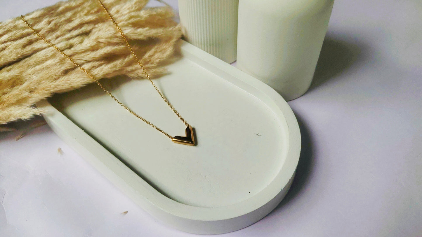 Anti Tarnish V-link Necklace