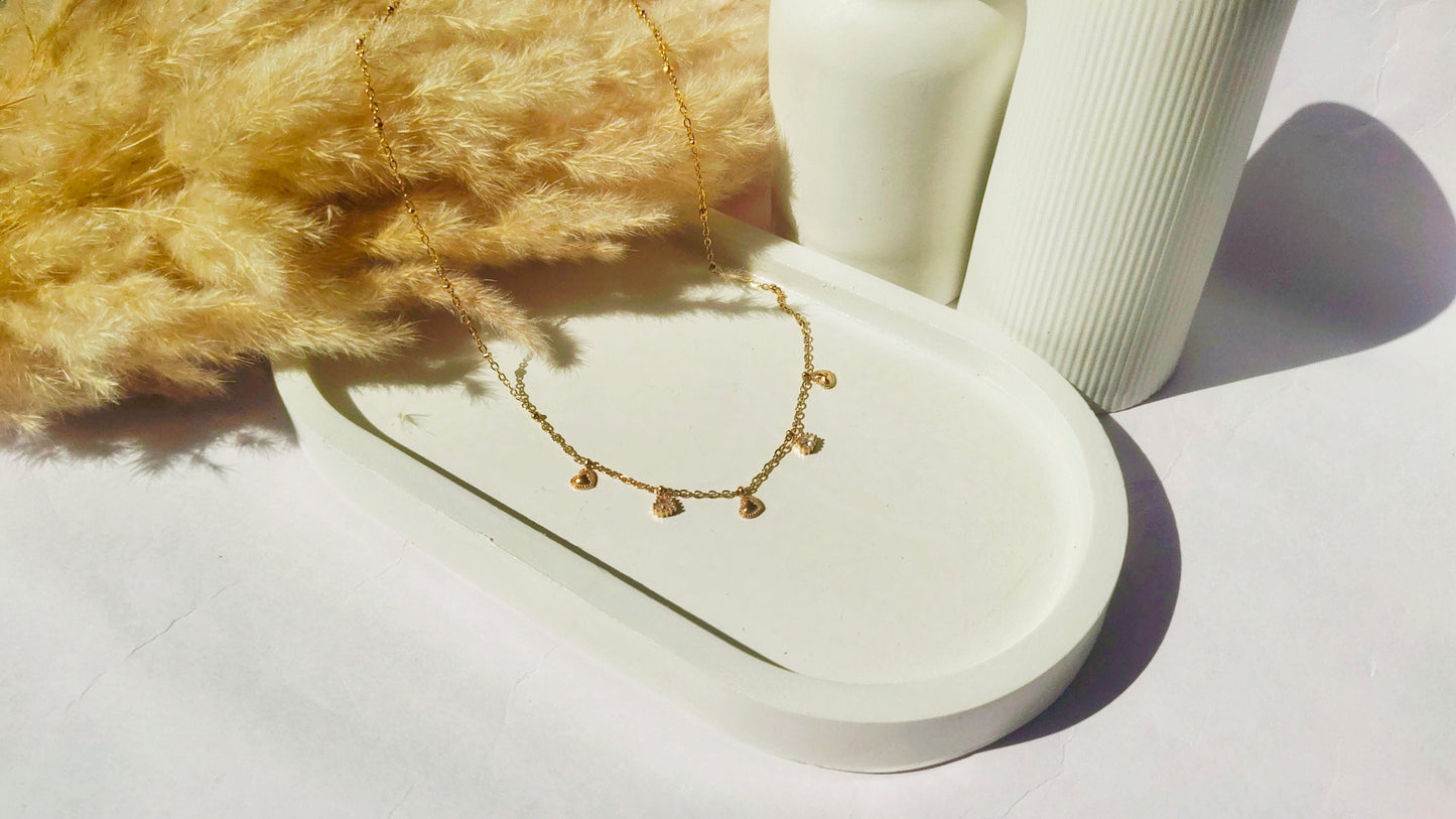 Love drops charm necklace