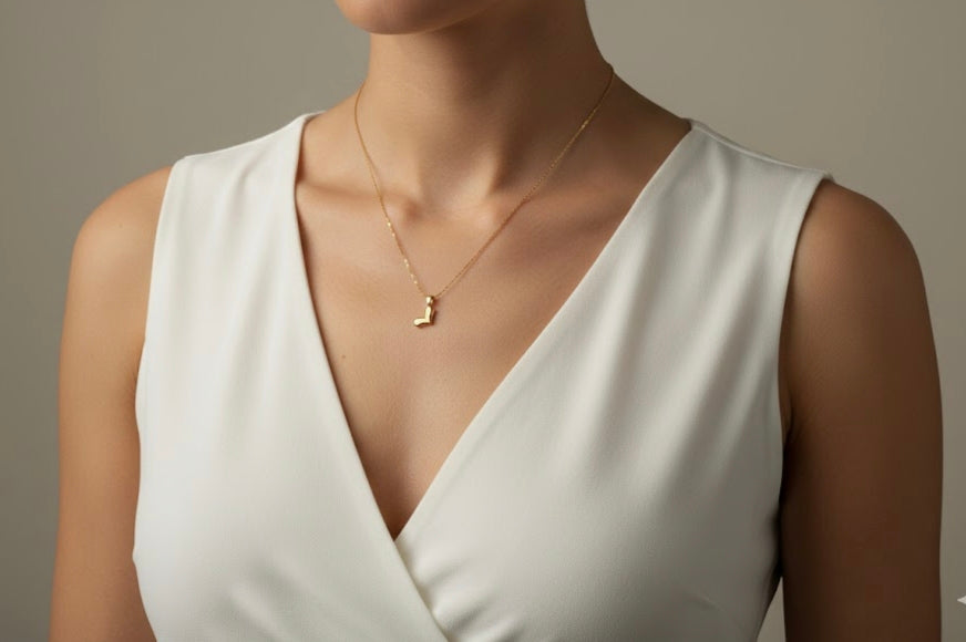 Fallen Heart Golden Necklace