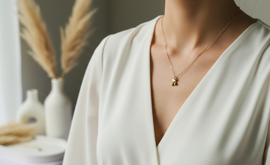 Anti Tarnish Golden cherry Necklace