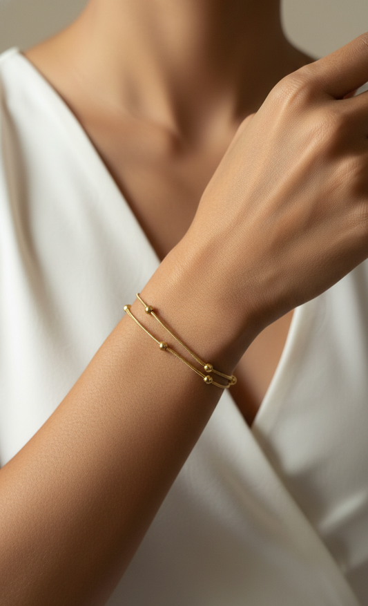 Noor Bead Layered Bracelet