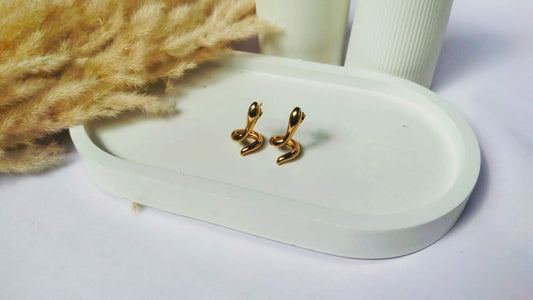 Spiral Gold Earrings