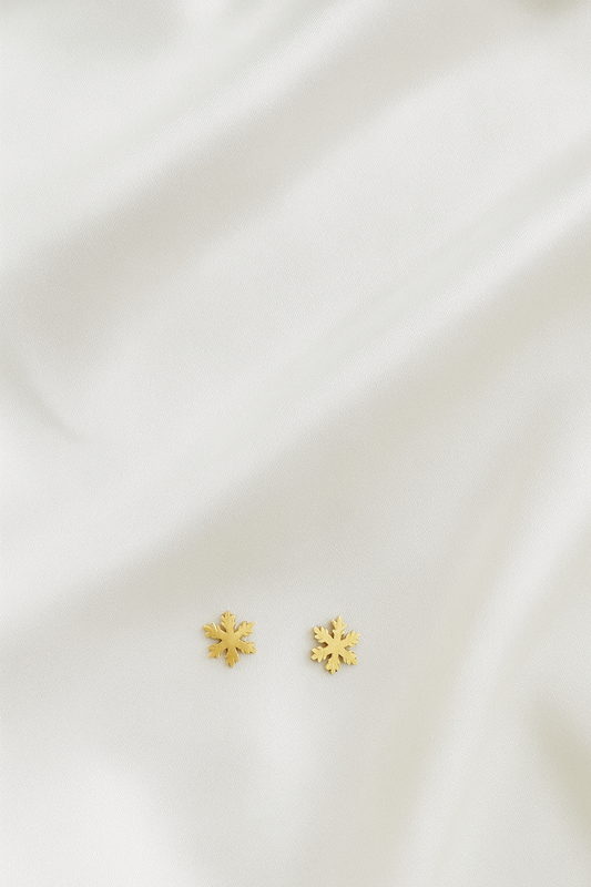 18K Gold Plated Mini floral Stud Earrings | Anti-Tarnish Stainless Steel Nature-Inspired Earrings