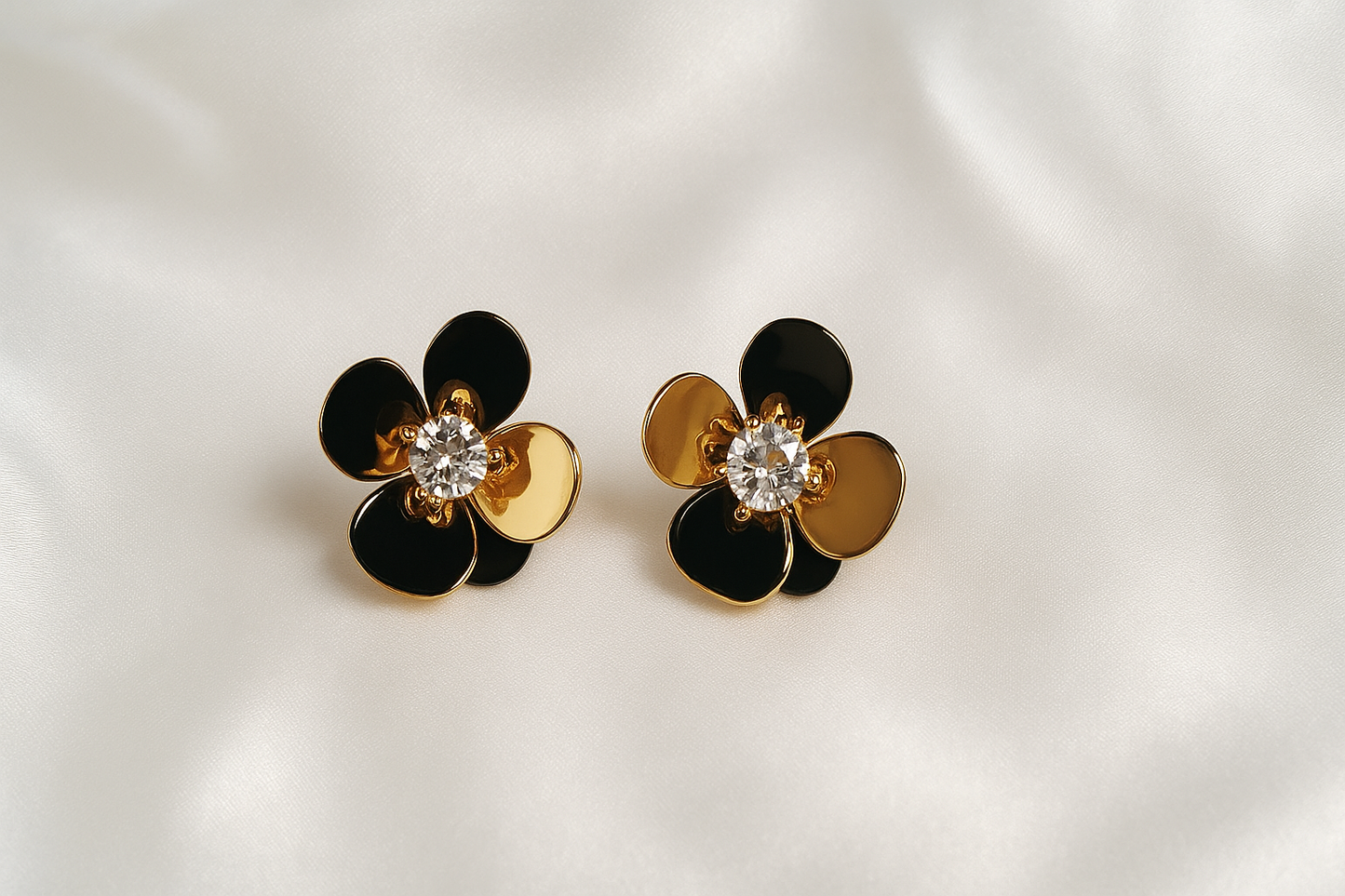 Anti Tarnish Golden Bloom Stud Earrings