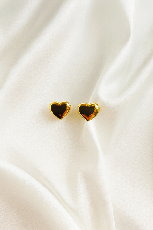 Golden Heart Earrings